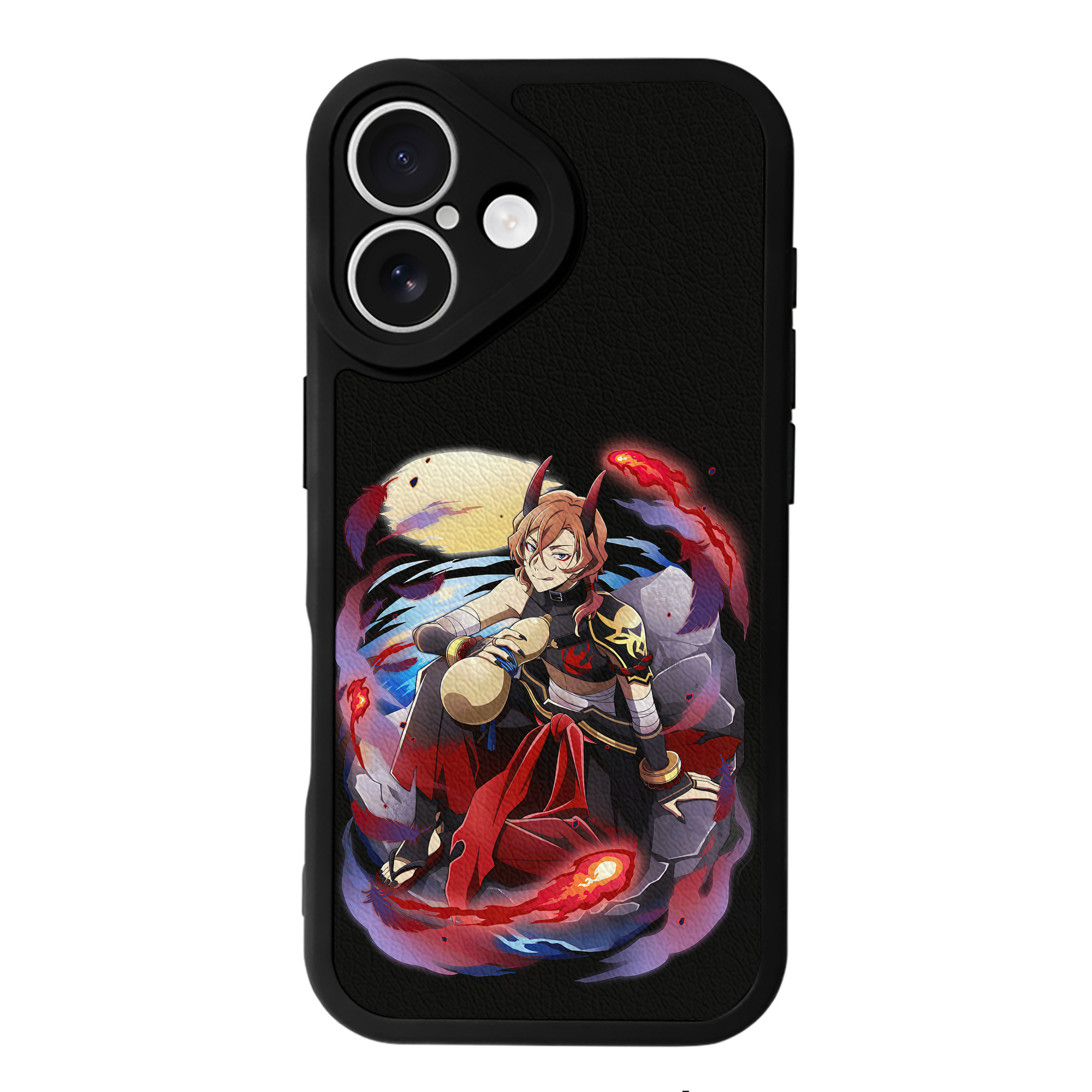 （画像用） 文豪ストレイドッグス Bungo Stray Dogs 【iPhone 16シリーズ対応】シリコンスマホケース（レザー調） 材質：シリコン